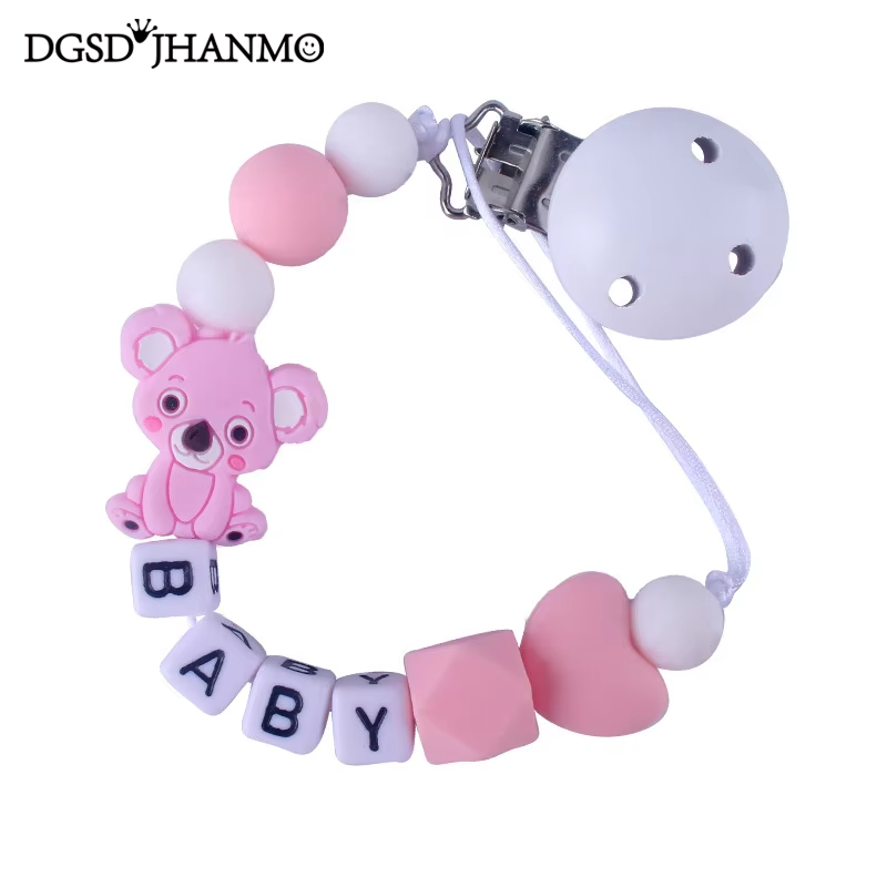 Baby Pacifier Clip - Free Personalized Name Baby Pacifier Chains