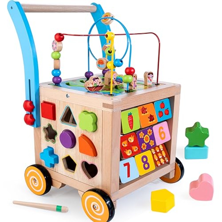 Baby Walker Activity - Wooden Baby Walker for indoor use