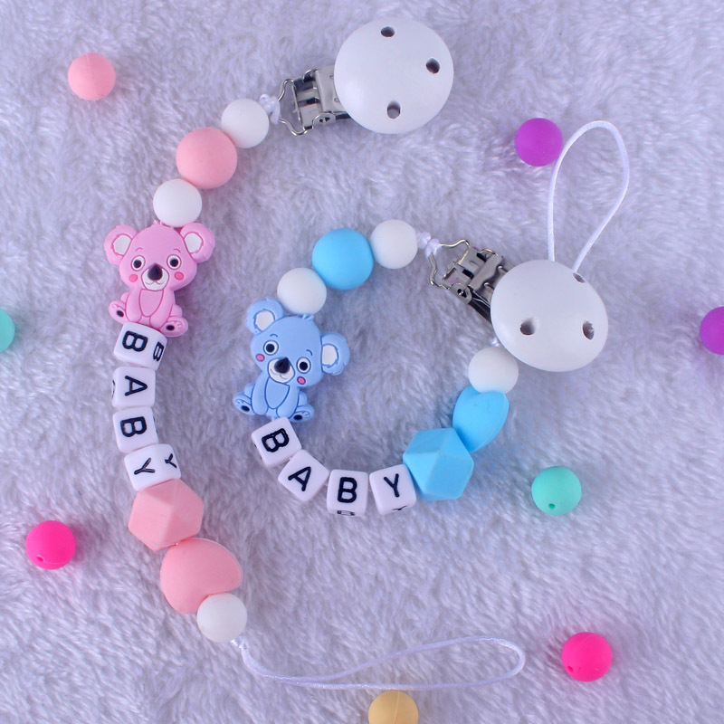 Baby Pacifier Clip - INS Baby Personalized Name Pacifier Clips