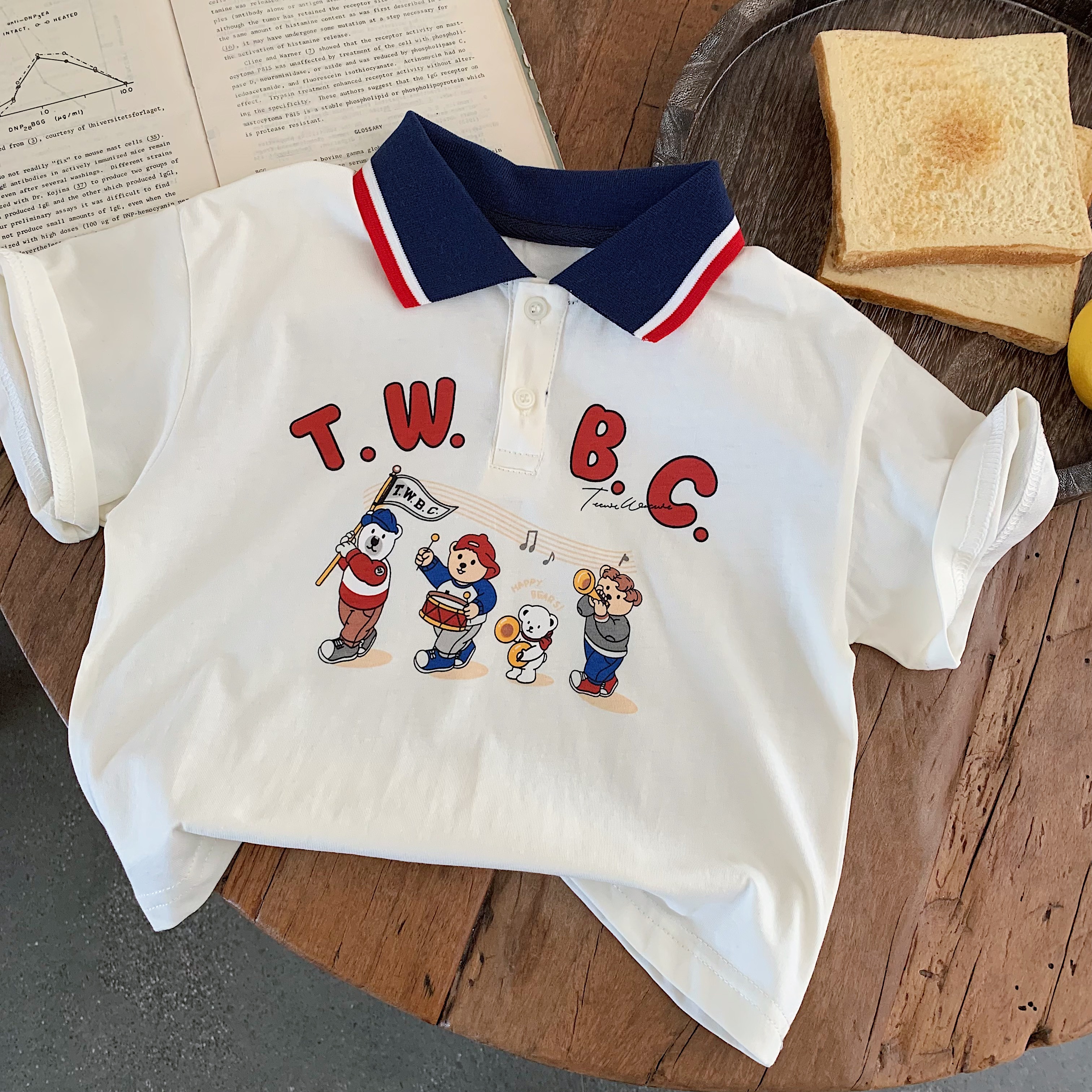 Baby Products Japanese - Children's Summer Polo Shirt Cartoon Short