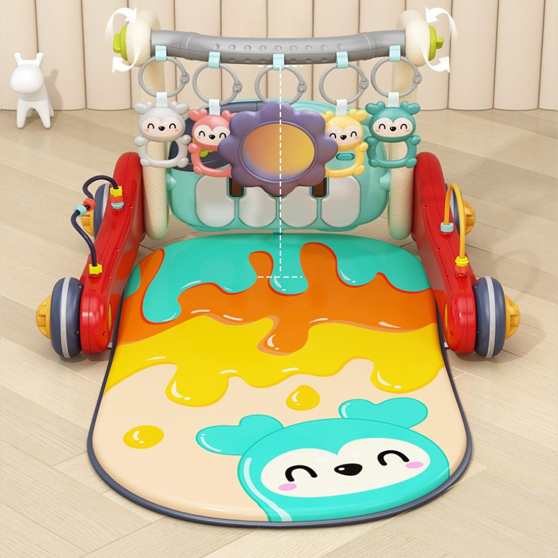 Baby Walker Activity - Baby Walker with Anti-Tip Design, 5-in-1