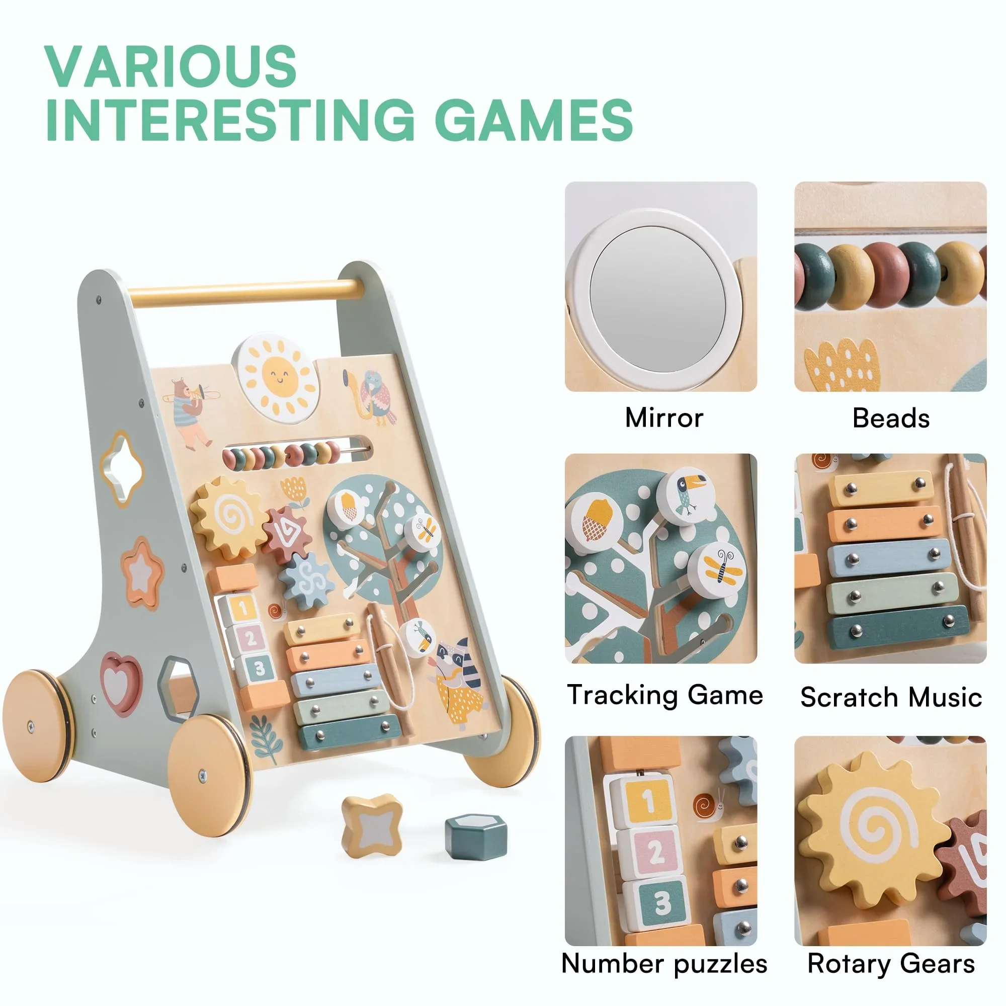 Robotime Robud Wooden Baby Wal - Baby Walker Activity avis et prix
