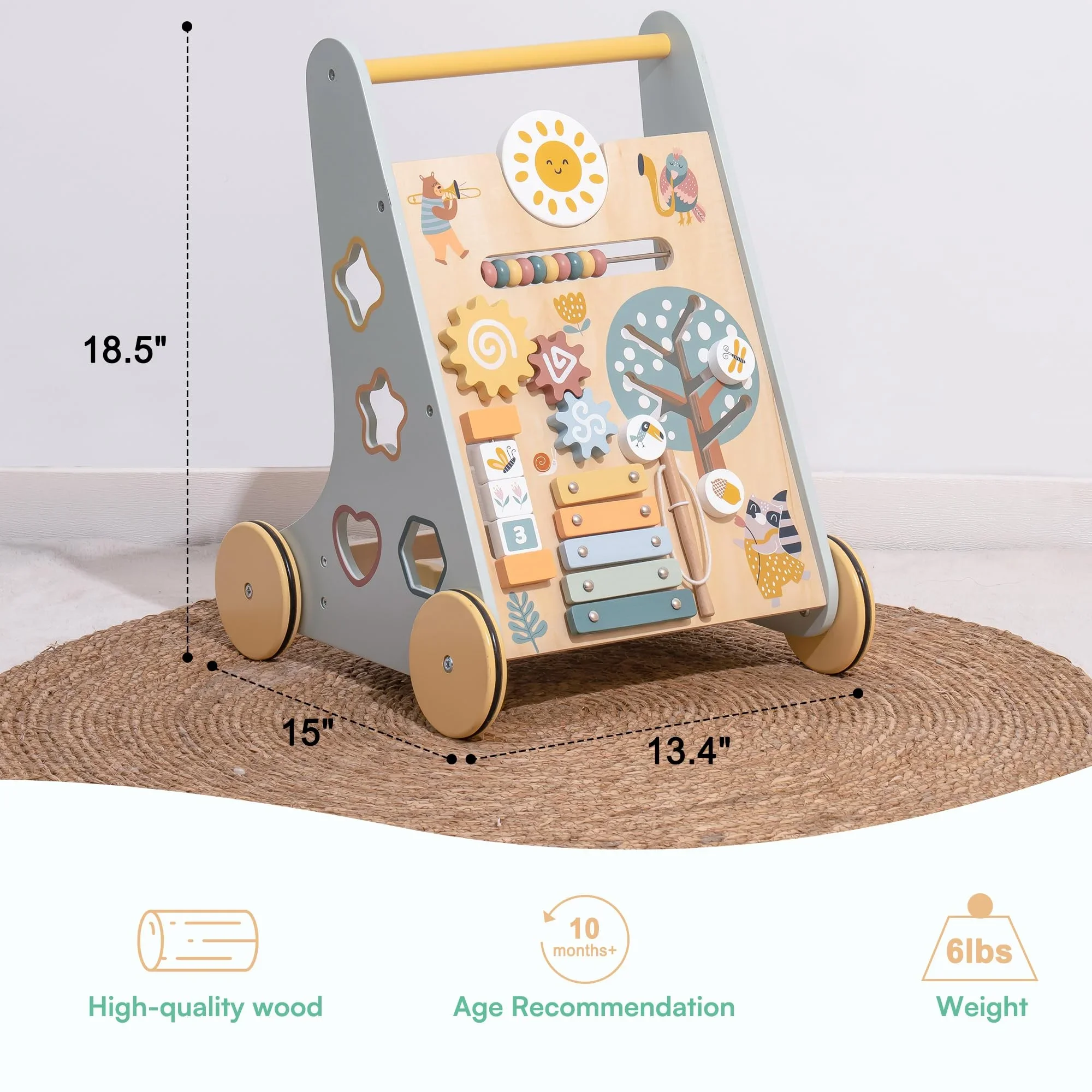 Robotime Robud Wooden Baby Wal - Baby Walker Activity avis et prix