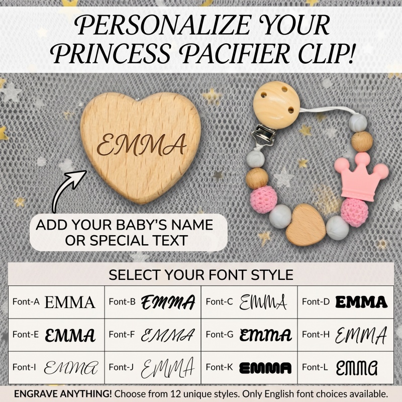 Personalized Baby Pacifier Cli - Baby Pacifier Clip avis et prix