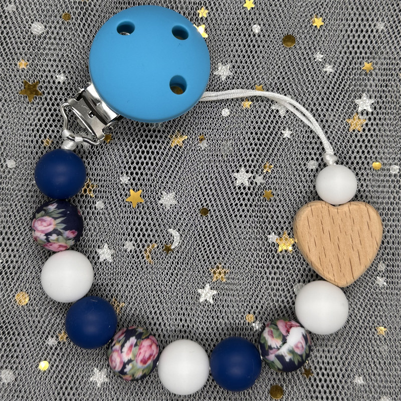 Custom Name Wood Personalized  - Baby Pacifier Clip avis et prix