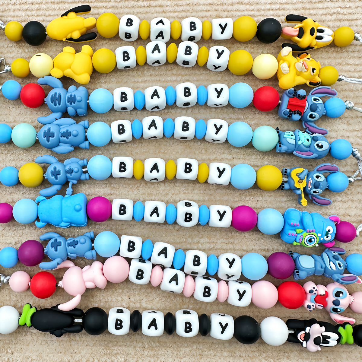 Customize Personalized Names L - Baby Pacifier Clip avis et prix