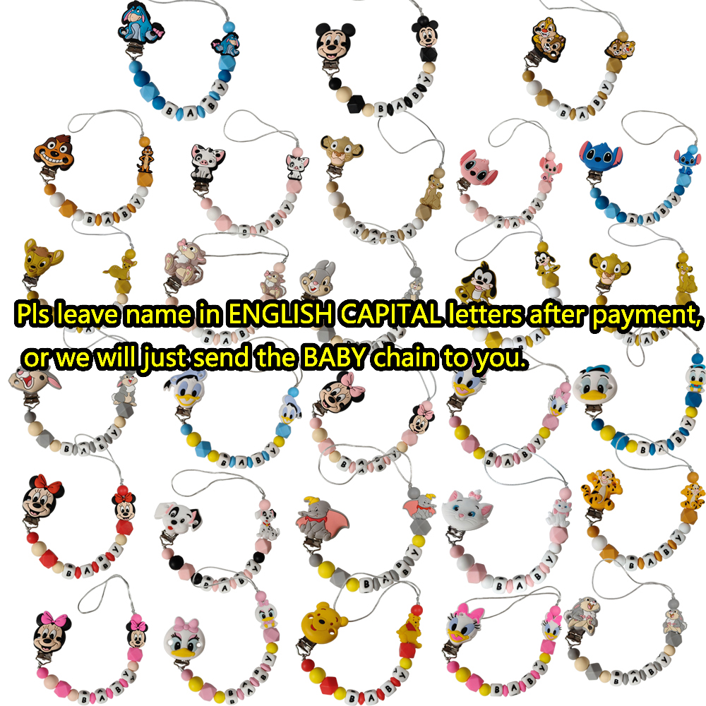 1PC Personalized name Baby Sil - Baby Pacifier Clip avis et prix
