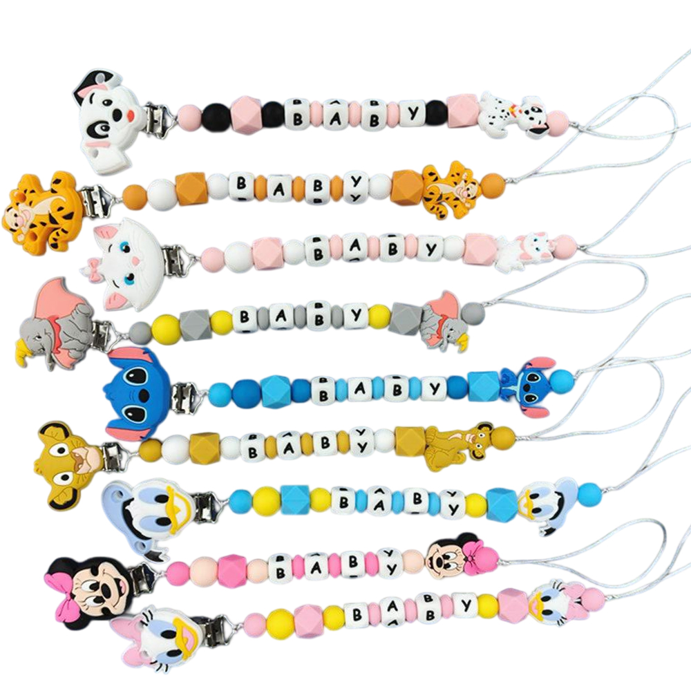 1PC Personalized name Baby Sil - Baby Pacifier Clip avis et prix