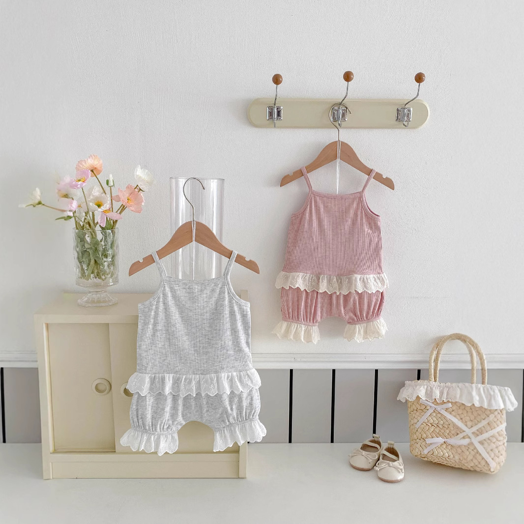Korean Ins Splicing Lace Strap - Baby Products Korean avis et prix