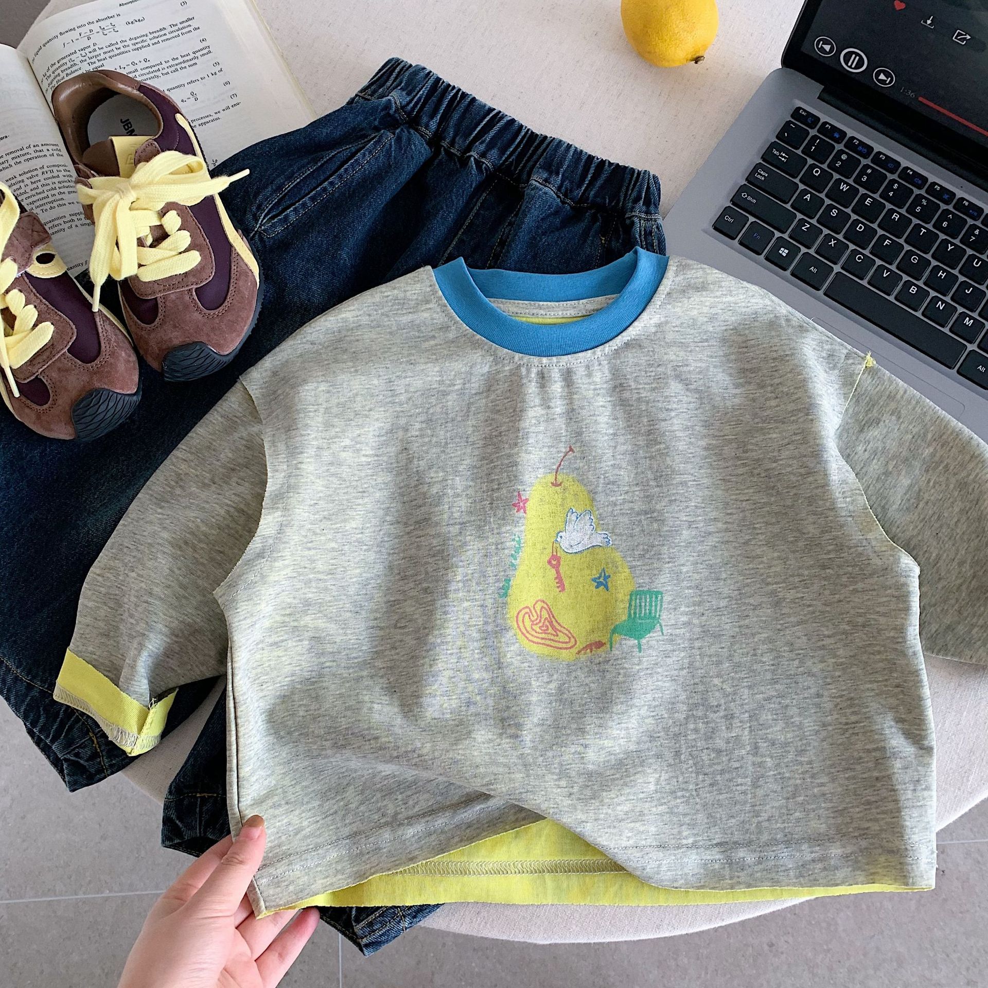 Children's Long Sleeved T-shir - Baby Products Korean avis et prix