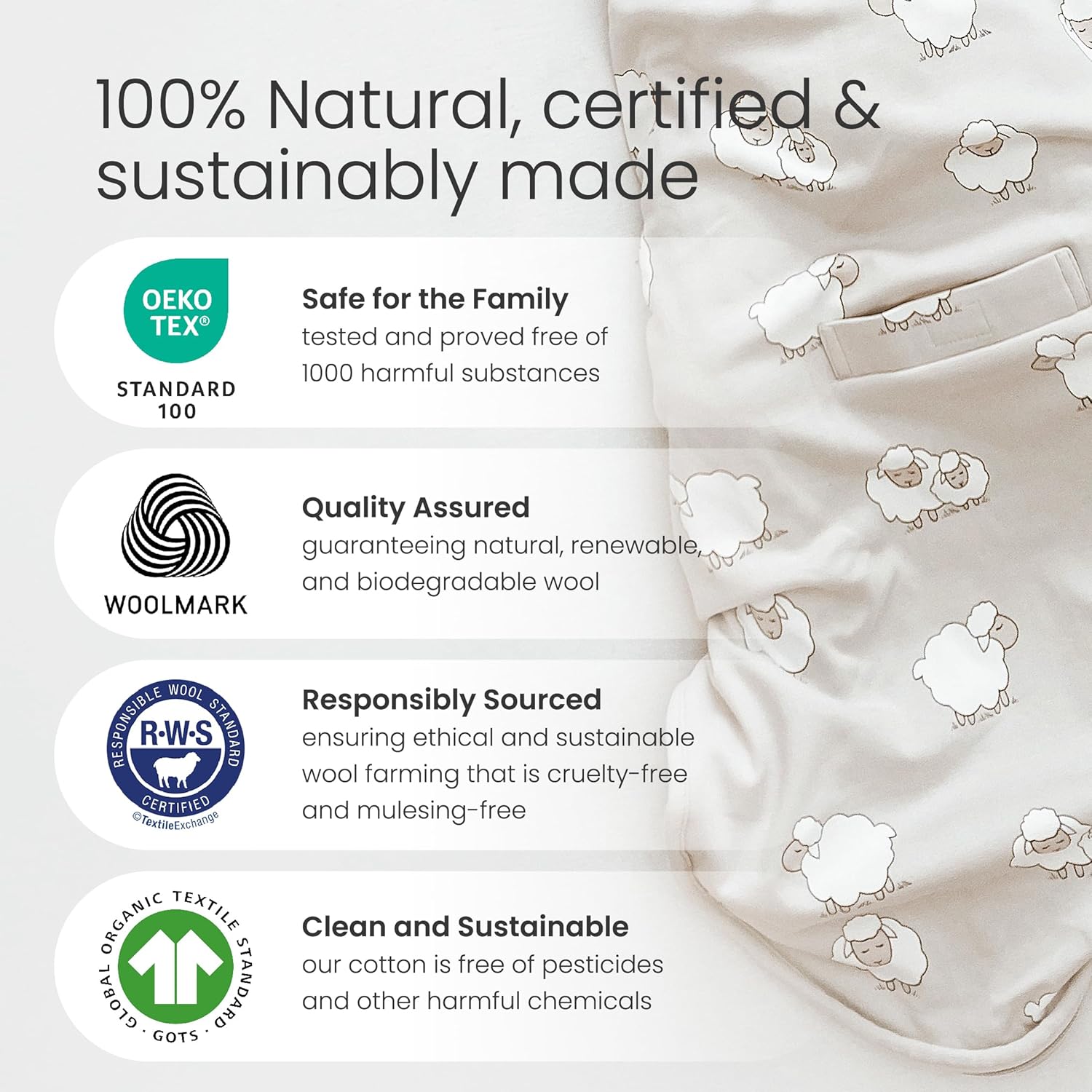 Merino Wool & Organic Cotton B - Baby Products Organic avis et prix