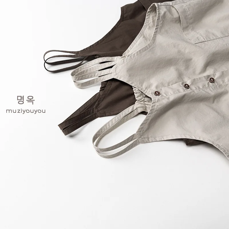 Children's Solid Color Overall - Baby Products Korean avis et prix