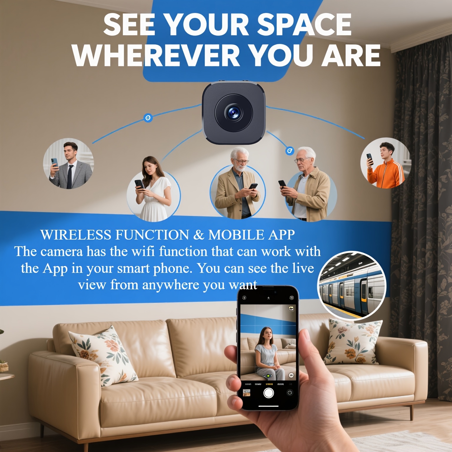 1080P HD Mini WiFi Camera Indo - Baby Monitor Sensor avis et prix