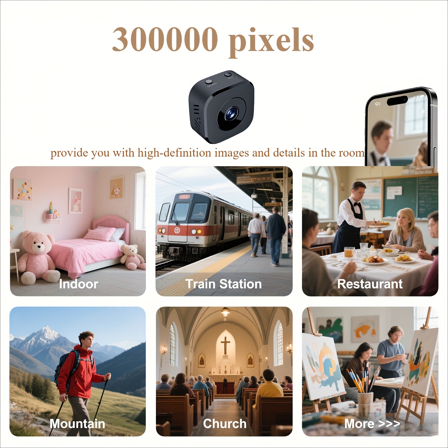 1080P HD Mini WiFi Camera Indo - Baby Monitor Sensor avis et prix
