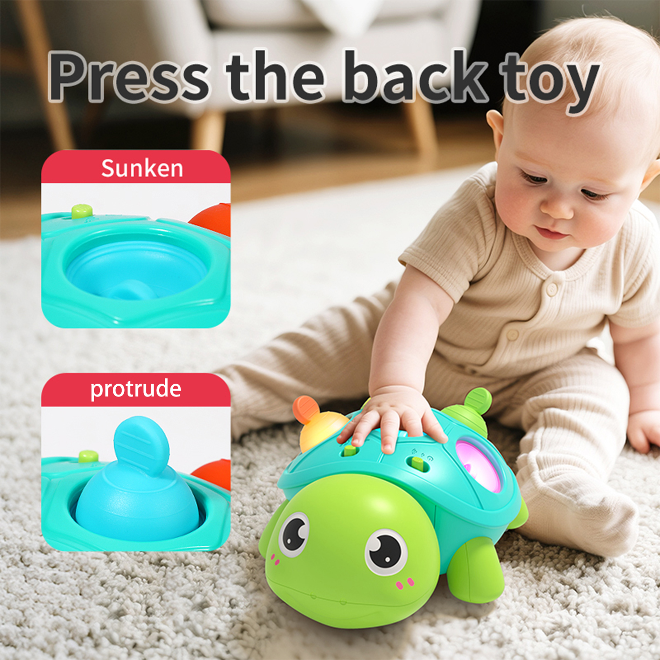 Baby turtle crawling sound and - Baby Walker Activity avis et prix