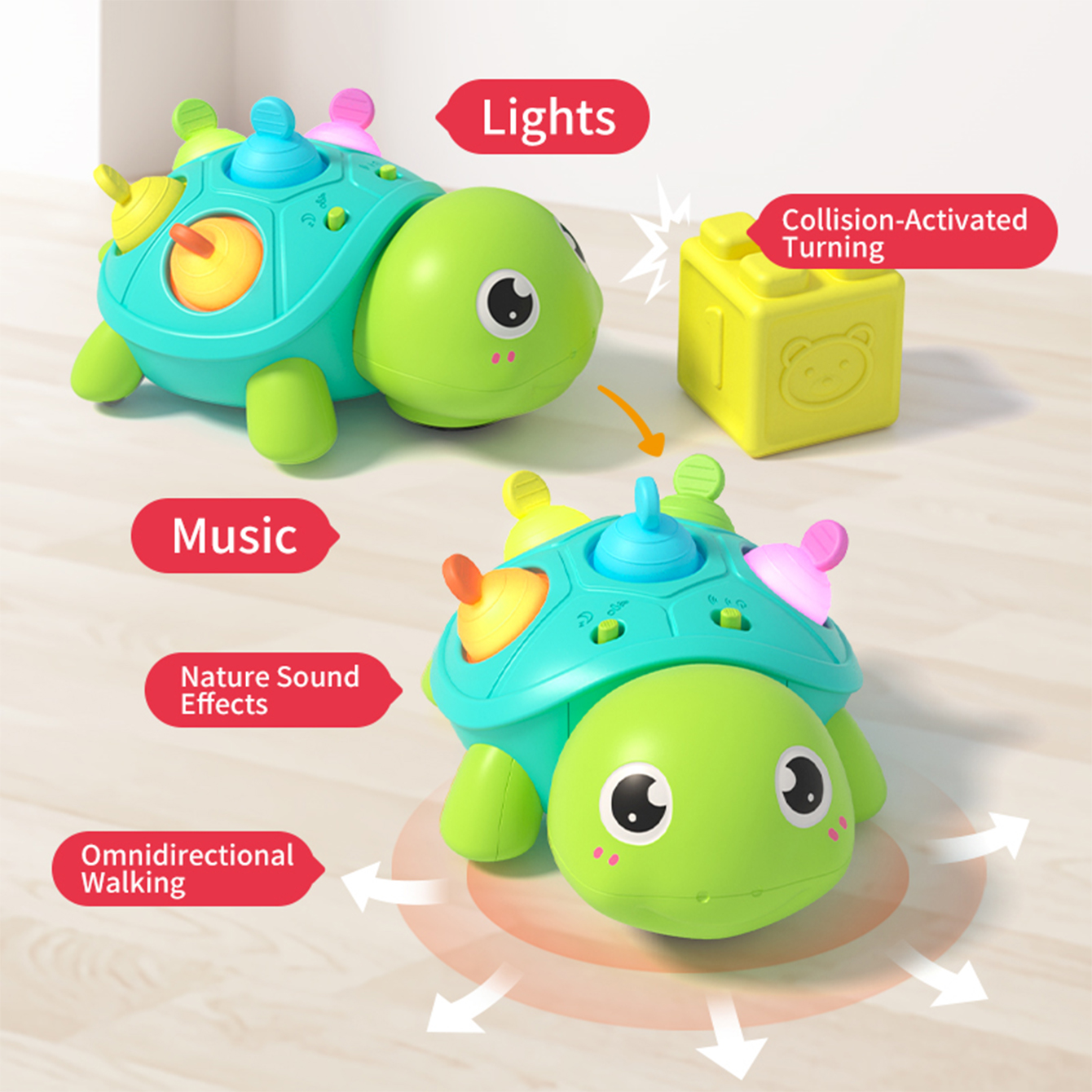 Baby turtle crawling sound and - Baby Walker Activity avis et prix