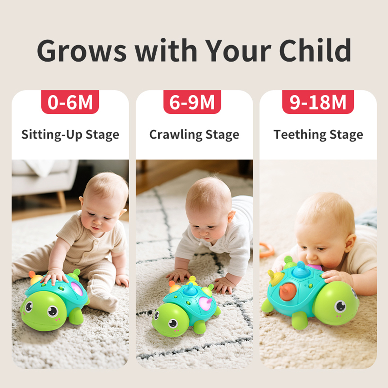 Baby turtle crawling sound and - Baby Walker Activity avis et prix