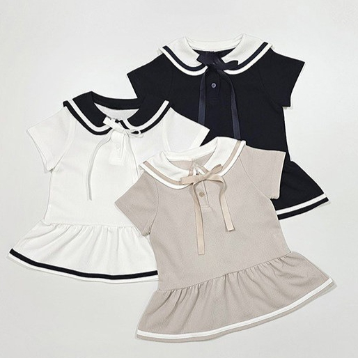 Girl's Baby Collar Dress 2026  - Baby Products Korean avis et prix