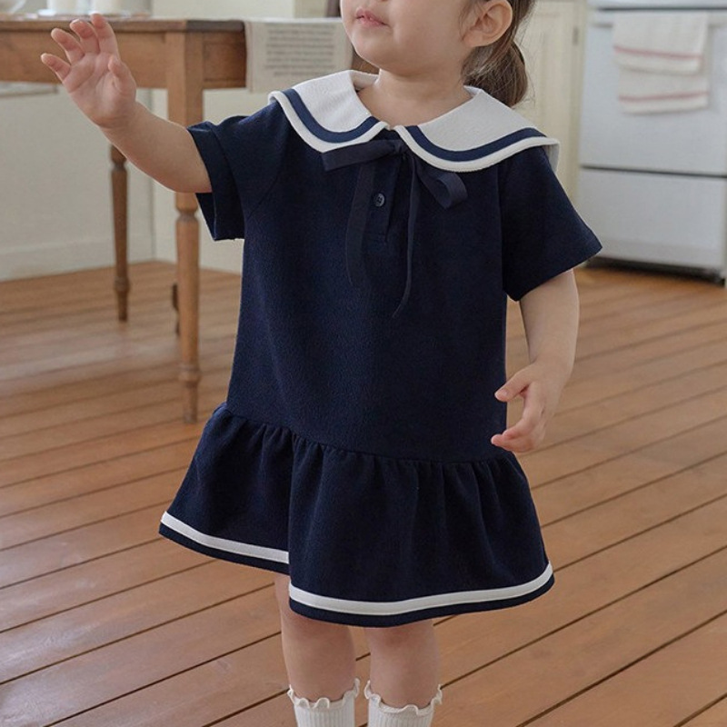 Girl's Baby Collar Dress 2026  - Baby Products Korean avis et prix