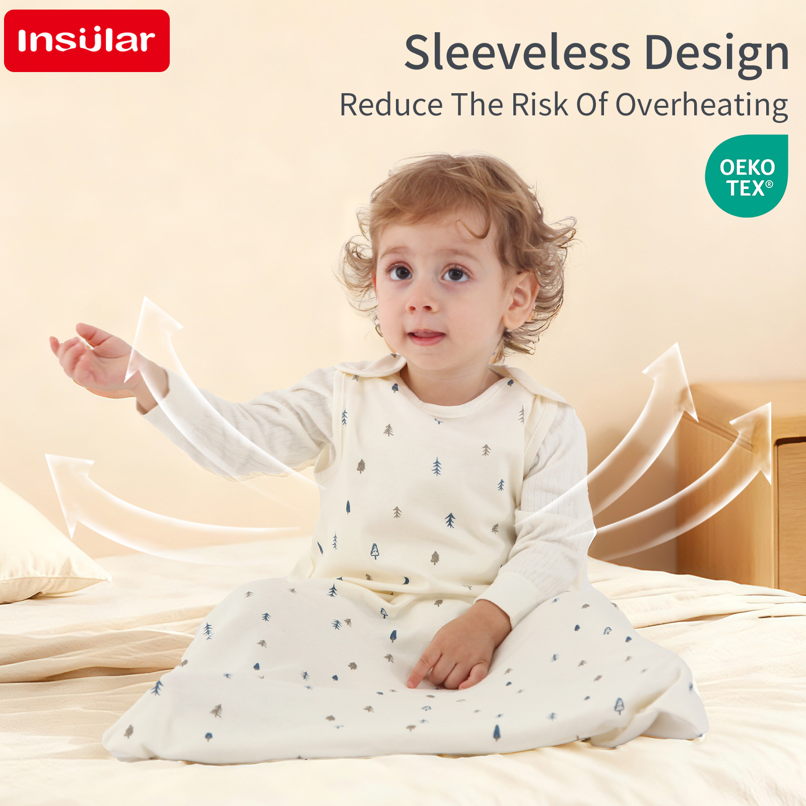 New Sleeveless 100% Cotton Ves - Baby Sleep Sack avis et prix